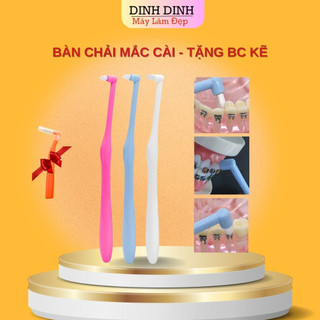 Bàn chải mắc cài, chải kẽ cho răng niềng, bàn chải mini đầu nhỏ vệ sinh răng miệng giảm mảng bám