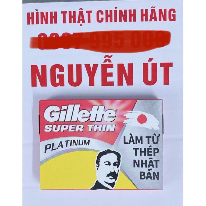 Lưỡi lam gillette hộp 100 lưỡi