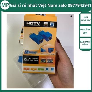 Bộ kéo dài hdmi extender 30m qua cáp mạng cat5e,6 chuẩn rj45 arigato bảo hành 1 năm.htl4