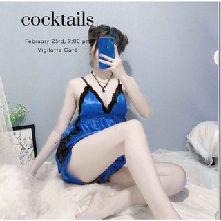 Set Đồ Bộ Ngủ Đùi Phi Lụa Mặc Nhà