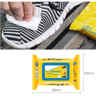 Khăn giấy lau giày Sneaker (30 khăn/bịch), lau sạch hiệu quả