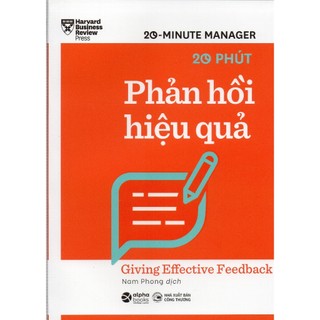 Sách hbr 20 minute manager - 20 phút phản hồi hiệu quả