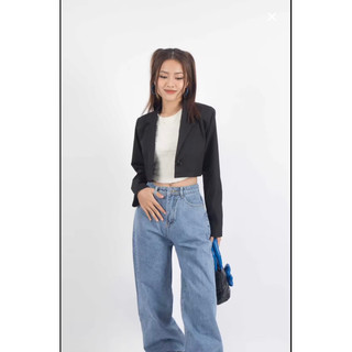 Áo blazer croptop Yuchi Blazer Secodee