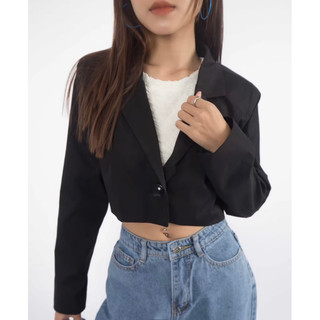 Áo blazer croptop Yuchi Blazer Secodee