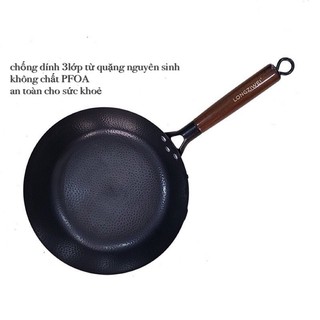 Chảo chống dính men đá Nhật 28cm đen