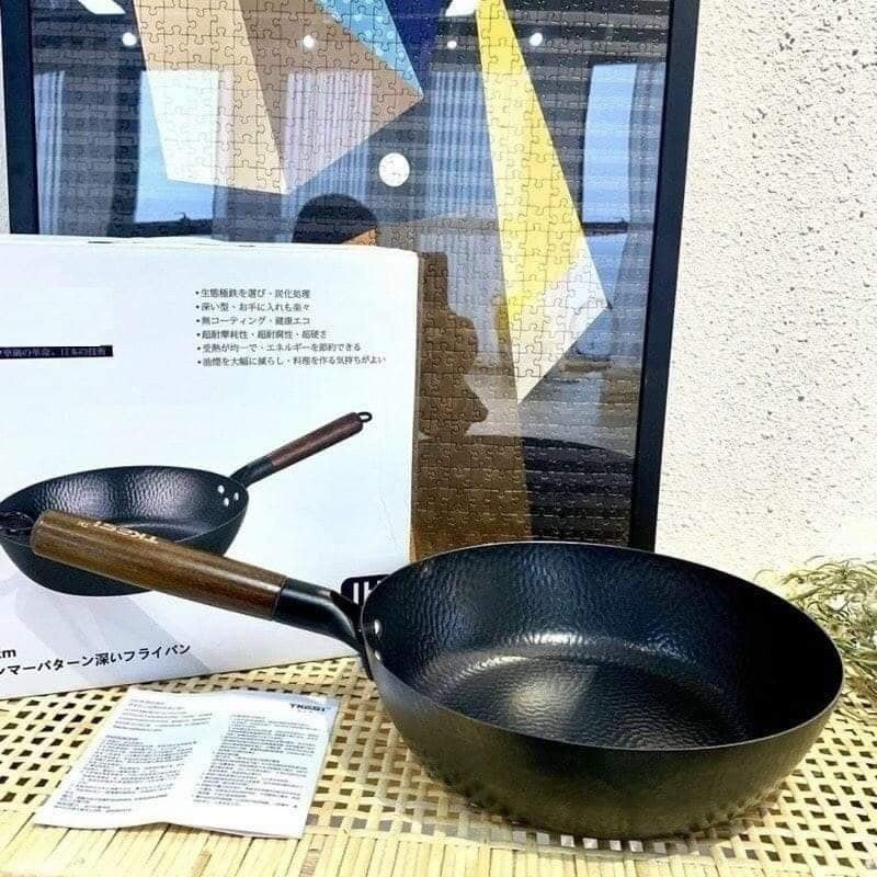 Chảo chống dính men đá Nhật 28cm đen