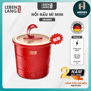  Nồi Lẩu Điện Mini Lebenlang LBL0505 | Nồi Nấu Mì Mini Cho Sinh Viên ,Dân Văn Phòng 1 Bữa Ăn Nhanh Nóng Hổi 