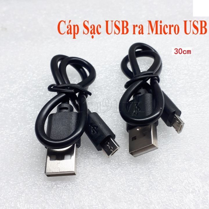 Cáp Sạc Android USB 2.0 ra Micro USB 30cm