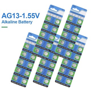 Vỉ 10 viên pin ag13 - 357a - lr44w pin cúc áo