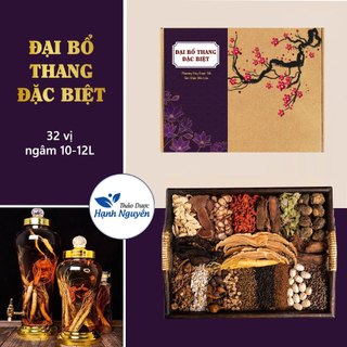 Thang ngâm đại bổ thang đặc biệt, gốm 33 vị 1250g, quà biếu tặng cao cấp - thảo dược hạnh nguyên