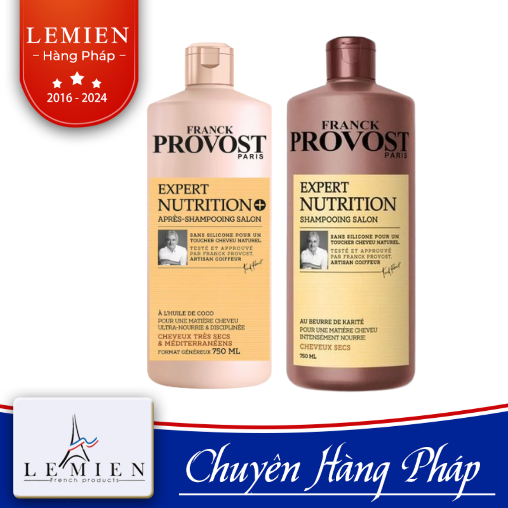 Dầu Gội Xả Provost Nutrition Hàng Pháp 500ml Dòng Chuyên Nghiệp Dùng Trong Salon Giúp Tóc Khỏe Mạnh, Suôn Mượt | Le mien