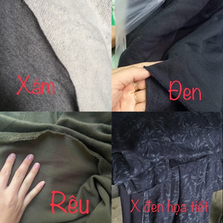 SALE SÉT 100k/3kg VẢI THUN DA CÁ VÀ THUN NỈ 100% COTTON (Khúc dưới 1m khổ 1m5)