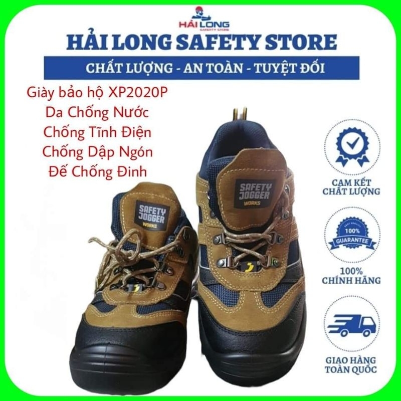Giày Bảo Hộ Lao Động Safety Jogger X2020P Giày Bảo Hộ Trẻ Trung Năng Động Da Chống Nước Chống Đinh Chống Tĩnh Điện