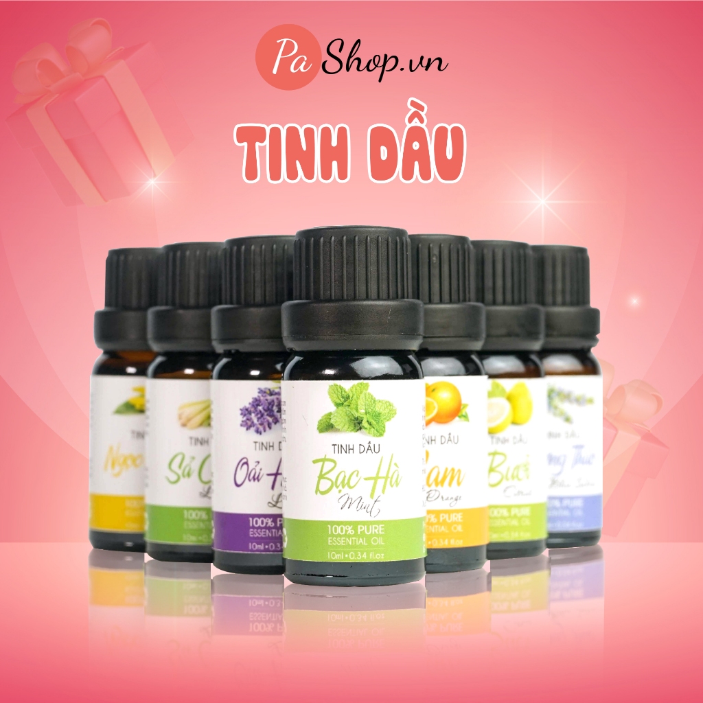 Tinh dầu thiên nhiên Pashop nhập khẩu Ấn Độ nguyên chất 100% đã được kiểm định COA 