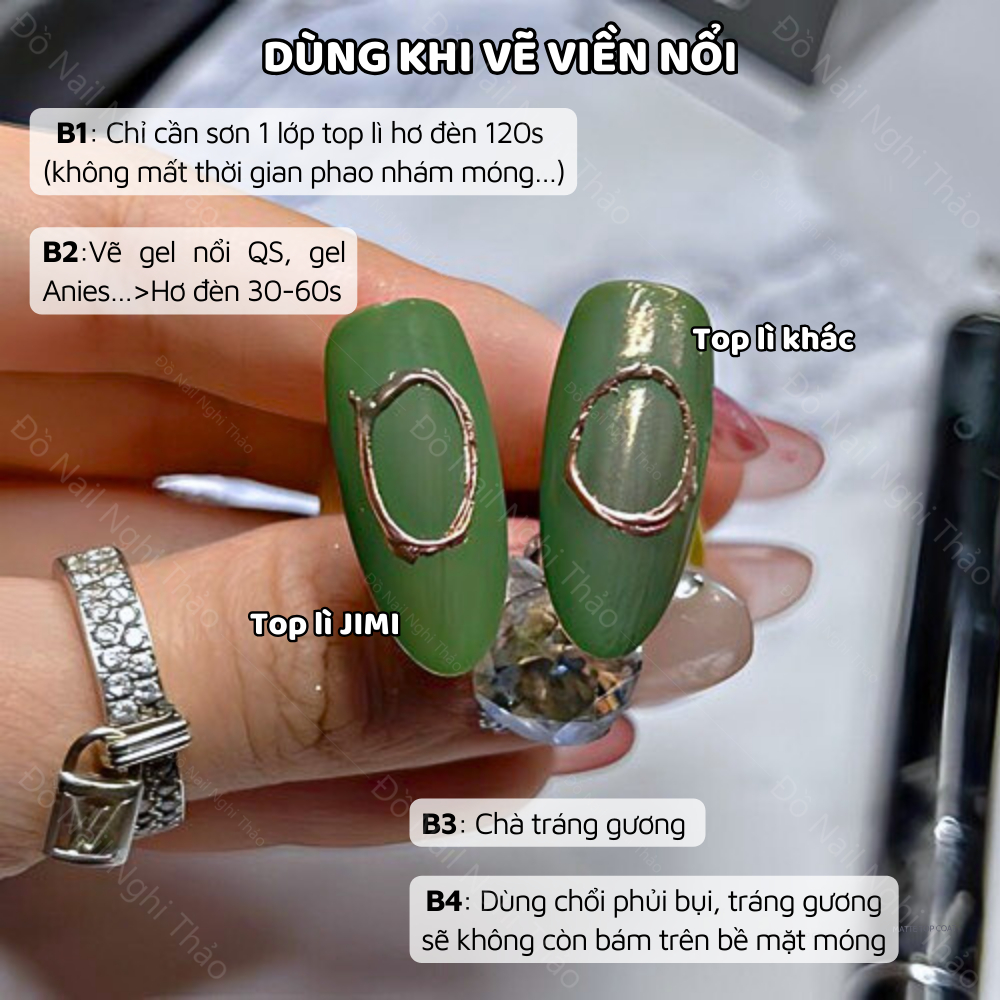 Top lì không lem JIMI 20ml cao cấp Nghi Thảo