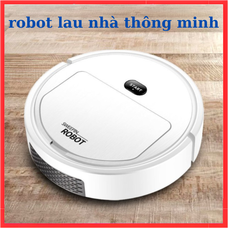 Robot hút bụi lau sàn nhà thông minh 3 trong 1 tiện dụng cho gia đình kèm phụ kiện J23A, Loại 1 Bảo Hành 12 tháng