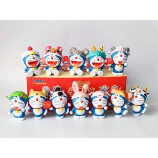 Bộ Mô Hình Doraemon Đón Năm Mới Chính Hãng Có Card, in License Code Trên Từng Sản Phẩm