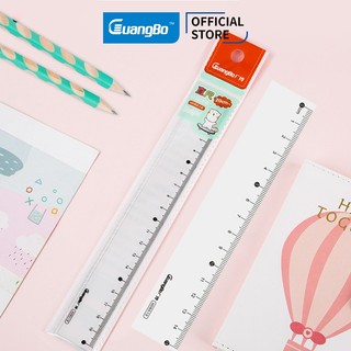 Thước kẻ 15cm/20cm trong suốt GuangBo H05012/ H05013