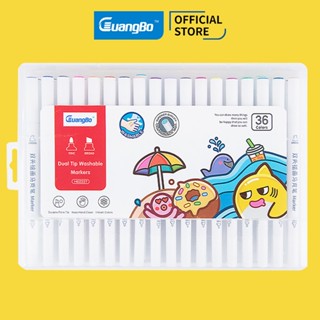 Bút Dạ Màu Marker Bút Lông Màu Học Sinh Rửa Được Guangbo Màu Viết Calligraphy Tô Màu Vẽ Tranh Trang Trí Sổ - GUBH02227