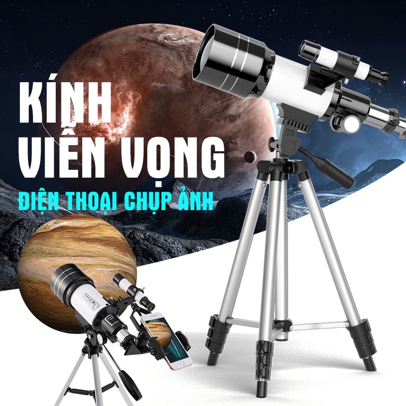 Kính Viễn Vọng Thiên Văn Học 150x F30070 Quan Sát Bầu Trời, Ngắm Nguyệt Thực Bạn Có Thể Chụp Ảnh Bằng Điện Thoại Di Động