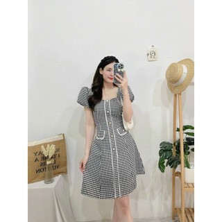 Đấm caro phối trang trí tay bồng - hình shop chụp thật