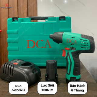 Máy khoan vặn vít 12v dca 02-8 lực siết cao 100n.m hàng chính hãng dca điện máy quyết trang