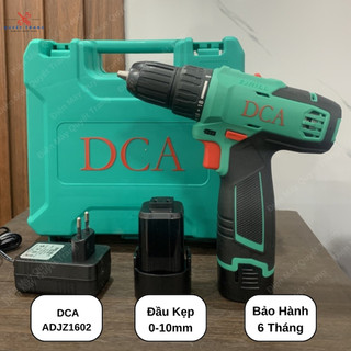 Máy khoan pin dca adjz1602 đầu kẹp 10mm kèm sẵn 2 pin 1 sạc chính hãng dca điện máy quyết trang