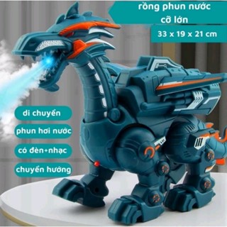 Khủng Long Robot Có Hiệu Ứng Phun Lửa Và Nước Kích Thước Lớn - Đồ Chơi Giải Trí Cho Trẻ Em A1