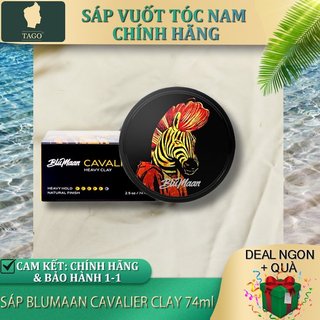 [Chính Hãng] Sáp Vuốt Tóc Nam BluMaan Cavalier Heavy Clay Ngựa Vằn