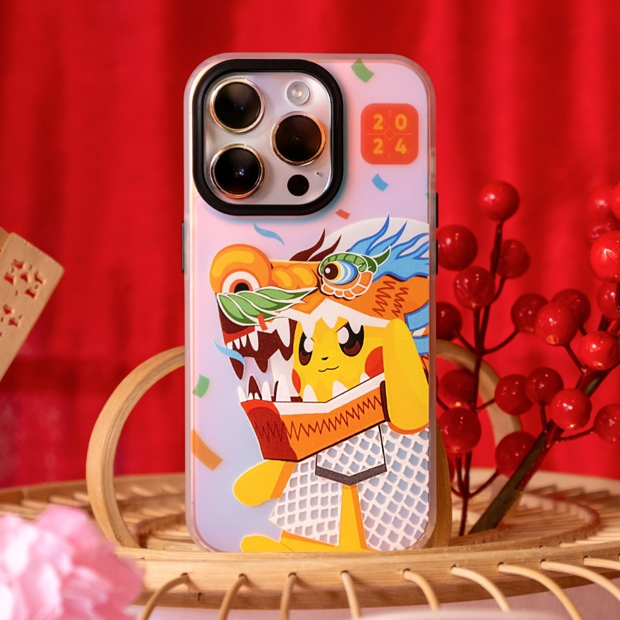 Ốp iPhone Pikachu x Rồng: mặt lưng đổi màu, chống xước, chống va đập cho điện thoại - Pikapi phụ kiện chính hãng