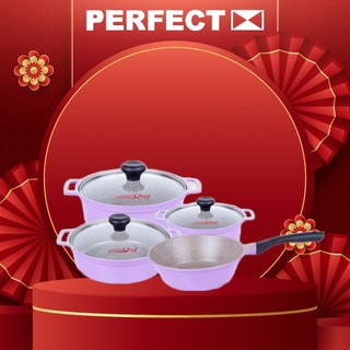 COMBO Bộ 3 nồi 1 chảo đá chống dính PerfectChef PF-CB31