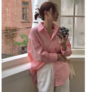 Áo sơ mi nữ form rộng dài tay kiểu công sở đẹp