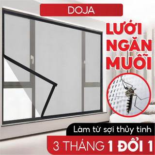 Lưới chống muỗi cửa sổ, tấm màn sợi thuỷ tinh chặn côn trùng, ruồi, bọ, kiến ba khoang bay vào nhà DOJA