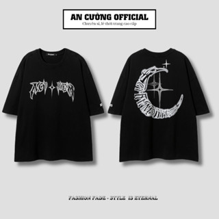 Áo thun nam unisex form rộng cao cấp tay lỡ cổ tròn chất cotton dày dặn thoáng mát - An Cường Official 06