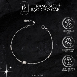  Lắc tay bạc nữ 925 đính đá sang trọng vòng tay bạc nữ tính xinh xắn nhẹ nhàng tinh tế TienJewelry 