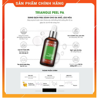 Peel xanh ahohaw triangle peel pa tái tạo da không bong tróc , đỏ da