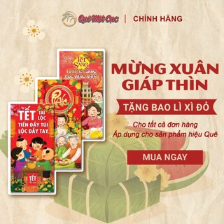 Bao lì xì 2024 1 bộ 10 bao mừng xuân Quê Một Cục