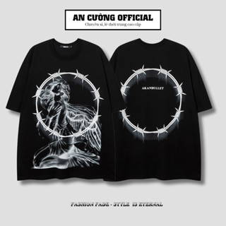 Áo thun nam unisex form rộng cao cấp tay lỡ cổ tròn chất cotton dày dặn thoáng mát - An Cường Official 14