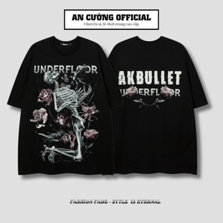 Áo thun nam unisex form rộng cao cấp tay lỡ cổ tròn chất cotton dày dặn thoáng mát - An Cường Official 12