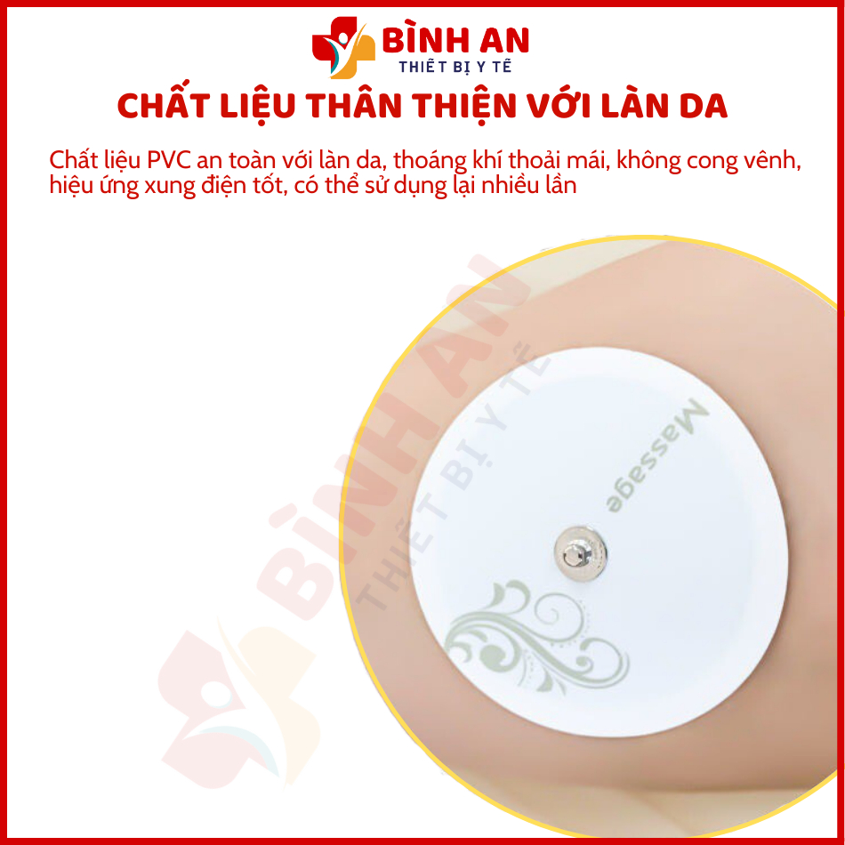 Máy massage xung điện trị liệu MS-20 sử dụng nguồn điện của điện thoại, 6 chế độ - 9 cường độ xung điện