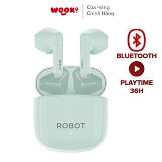 [BH 1 Năm] Tai Nghe Bluetooth 5.3 Robot Airbuds T60 White Semi In Ear Playtime 36H Chống Nước IPX4 - Hàng Chính Hãng