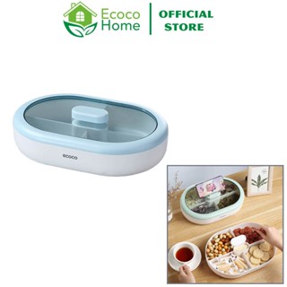 Hộp Đựng Bánh Kẹo ECOCO Cao Cấp, Đựng Thực Phẩm, Mứt Tết, Hoa Quả Chống Ẩm Đa Năng E2125