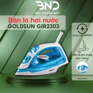 Bàn là khô Goldsun GIR2202,2201 - Bàn ủi khô phủ chống dính Teflon cao cấp bảo hành 12 tháng