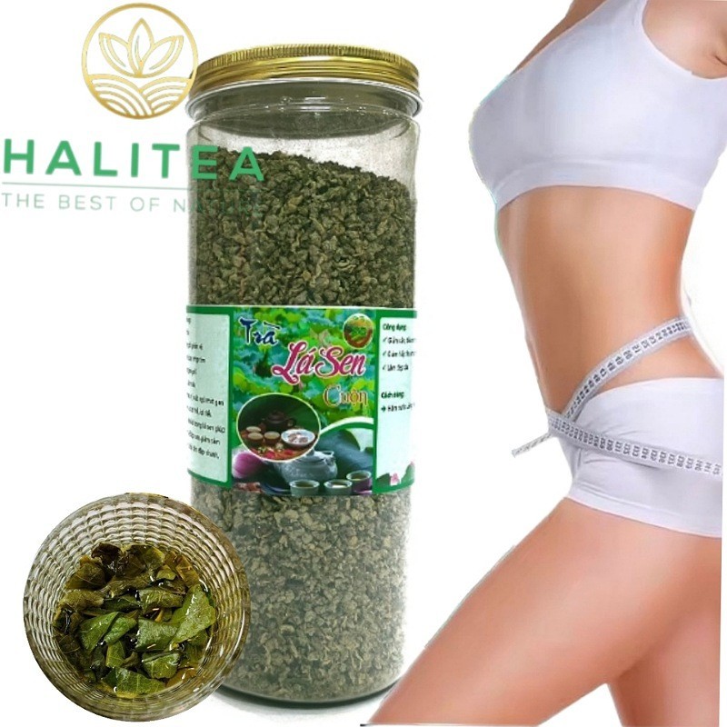 Trà Lá Sen Cuộn Viên Sấy Khô Hũ 400gr
