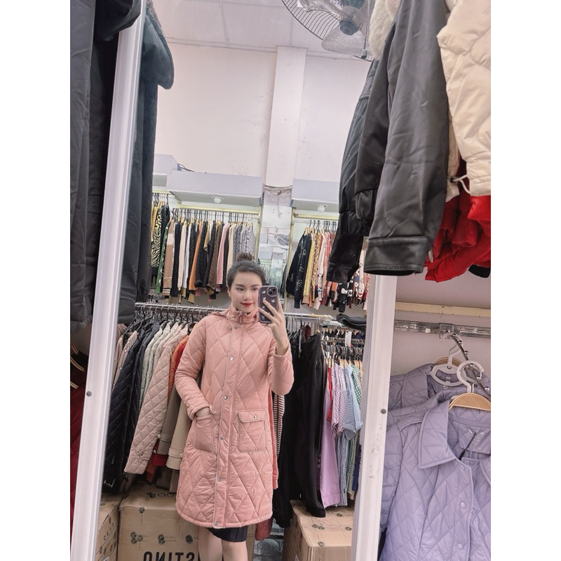 [chính hãng] áo phao chùng CARDINA màu hồng da. shop LINH GIANG