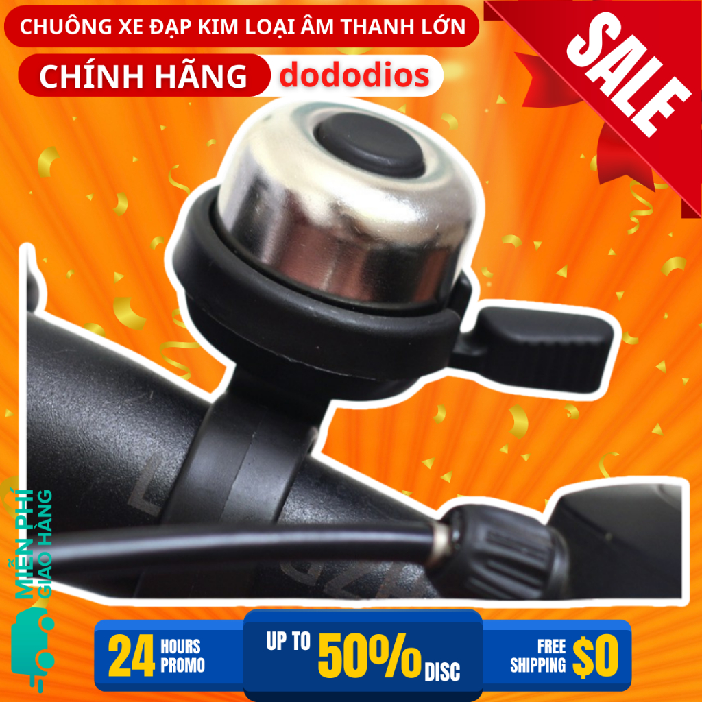 Còi Chuông Xe Đạp Thể Thao Âm Thanh Vang Lớn Bằng Kim Loại Phù Hợp Mọi Dòng Xe Tiện Dụng - Hàng Chính Hãng Dododios