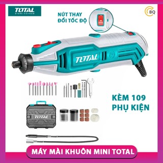 Máy mài khuôn mini Total TG513326 máy mài góc có 6 mức thay đổi tốc độ máy mài khuôn cầm tay kèm theo 109 phụ kiện CBQs