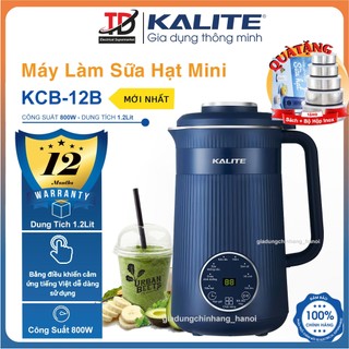 Máy làm sữa hạt mini kalite kcb12b, lưỡi dao 10 cánh công suất 1000w - dung tích 1.2lit, hàng chính hãng