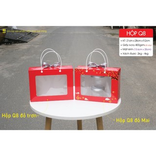 Combo 25 cái - Hộp Q8 - Hộp đựng thực phẩm, bánh mứt, khô mực, khô heo, khô gà, hạt điều... làm Quà tết