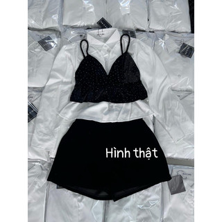 SET 3 MÓN ÁO SƠ MI KÈM GILE NHUNG